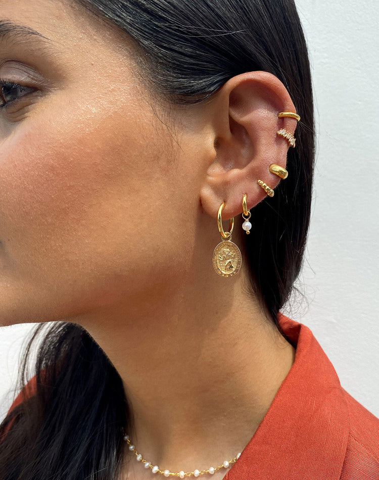Christopher Earring Charm in Gold